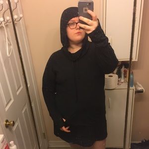 Plus Size Hooded Dress